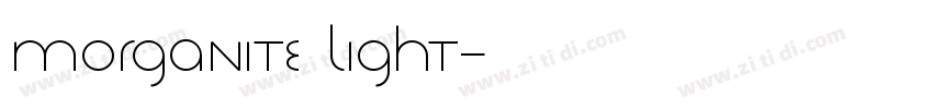 Morganite Light字体转换
